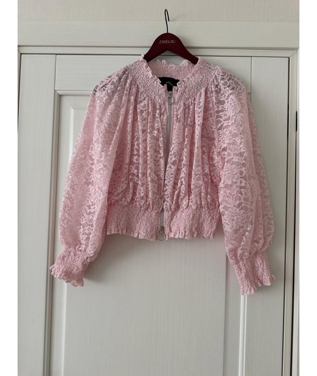 ERMANNO SCERVINO Розовый полиамидовый жакет/пиджак, фото 7