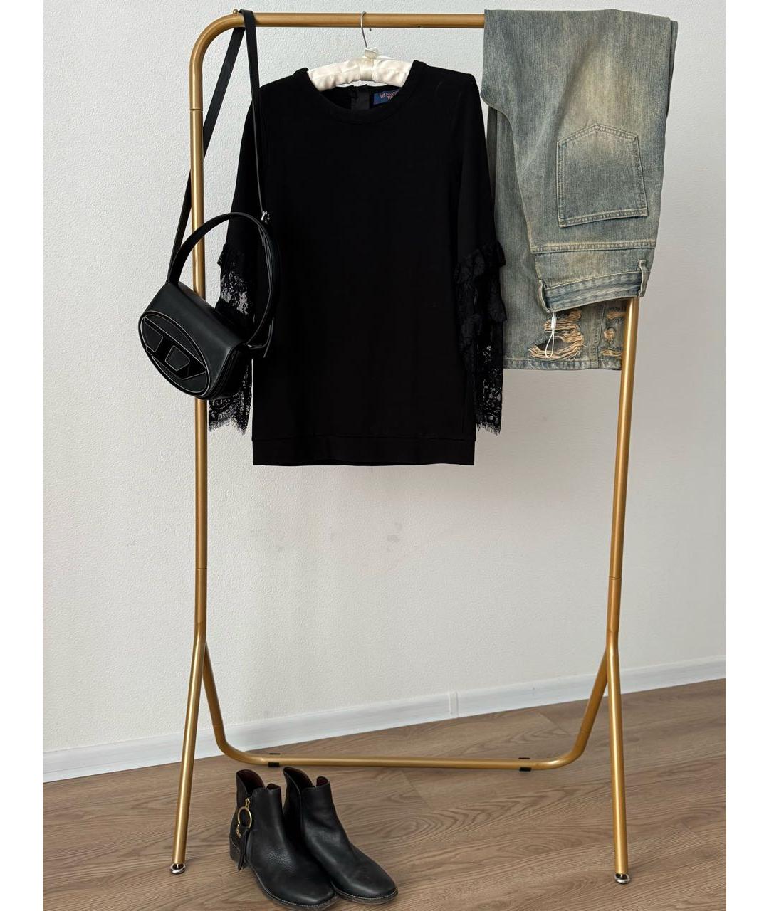 TRUSSARDI JEANS Черный вискозный джемпер / свитер, фото 2