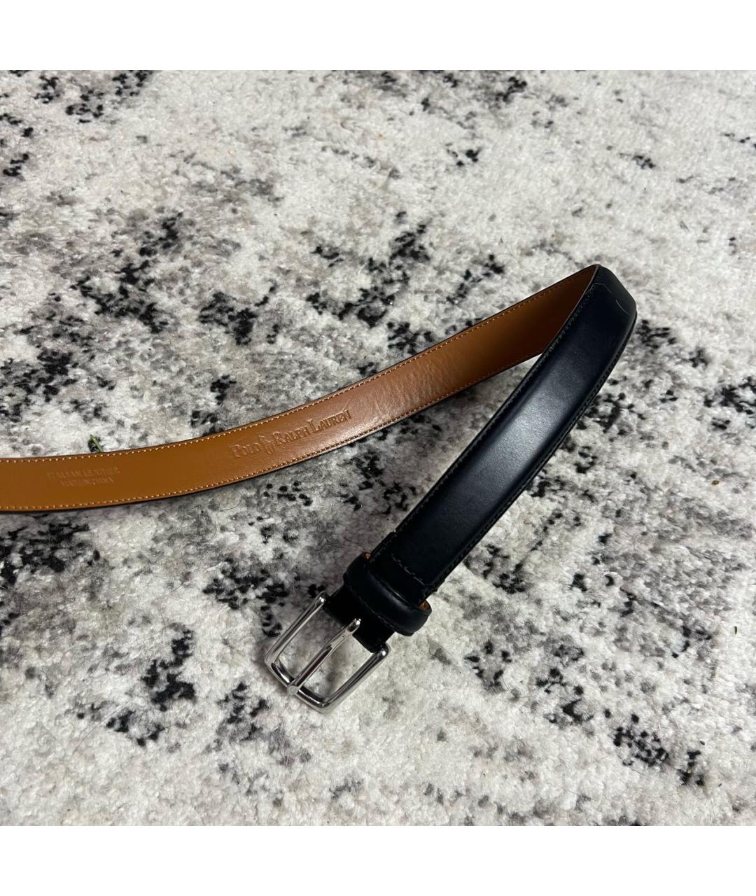 POLO RALPH LAUREN Черный кожаный ремень, фото 3