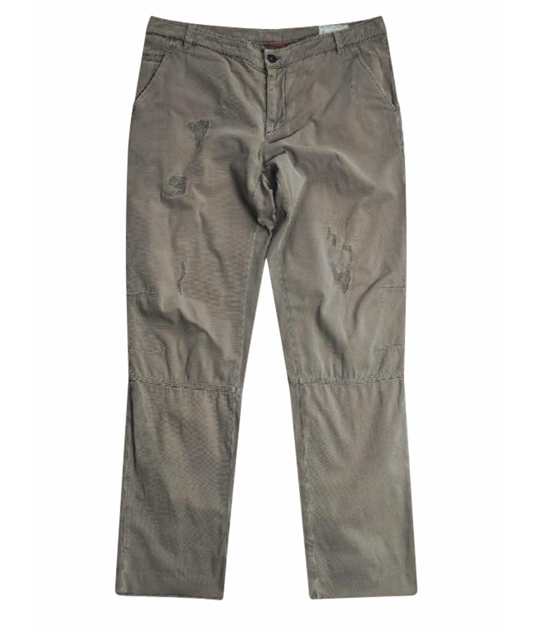 BRUNELLO CUCINELLI Бежевые хлопко-кашемировые джинсы, фото 1