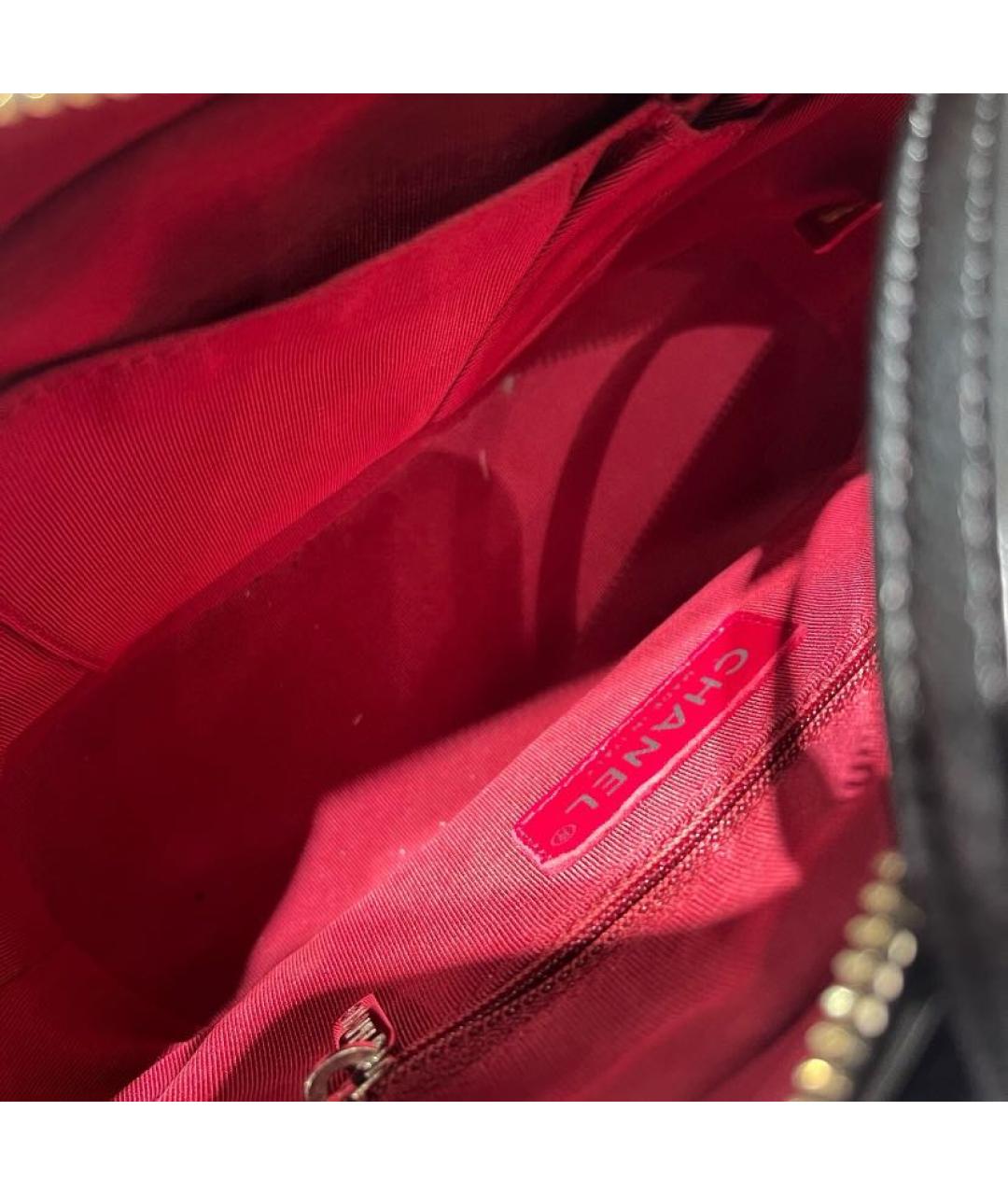 CHANEL Черная кожаная сумка через плечо, фото 4