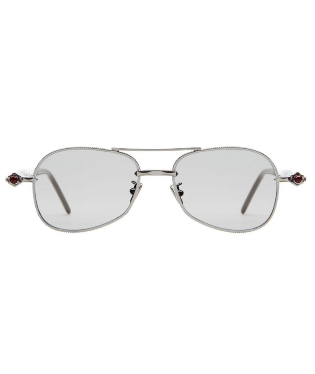 KUBORAUM Серебряные металлические солнцезащитные очки, фото 1