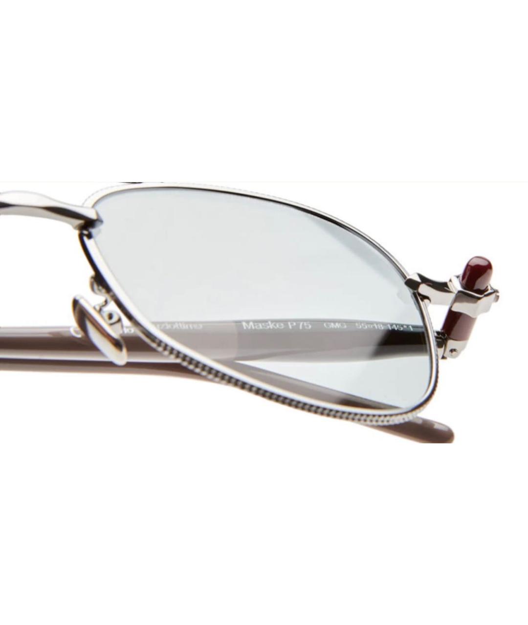 KUBORAUM Серебряные металлические солнцезащитные очки, фото 3