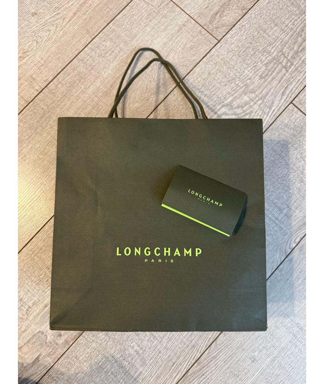 LONGCHAMP Черная тканевая сумка тоут, фото 7