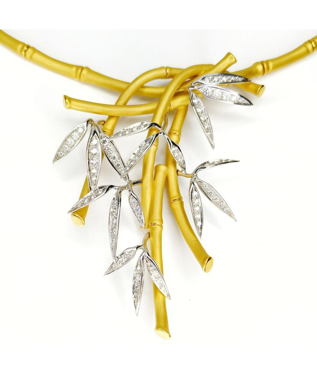 CARRERA Y CARRERA Антрацитовое колье из белого золота, фото 2