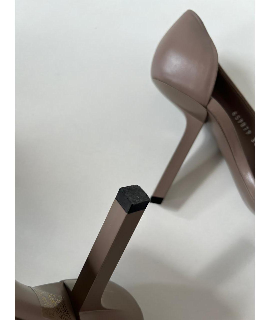 BALENCIAGA Коричневые кожаные туфли, фото 5