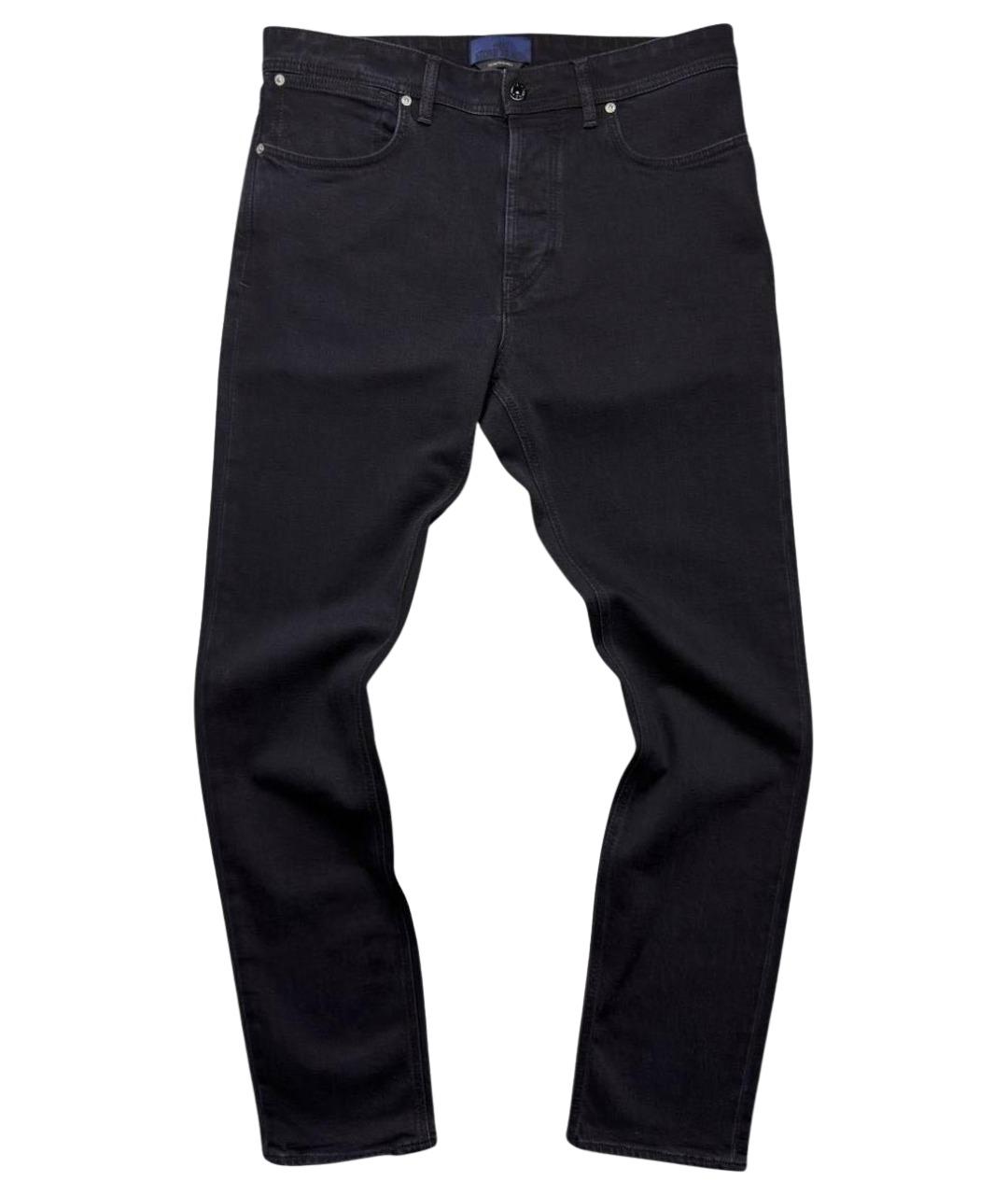 STONE ISLAND Черные хлопковые джинсы скинни, фото 1