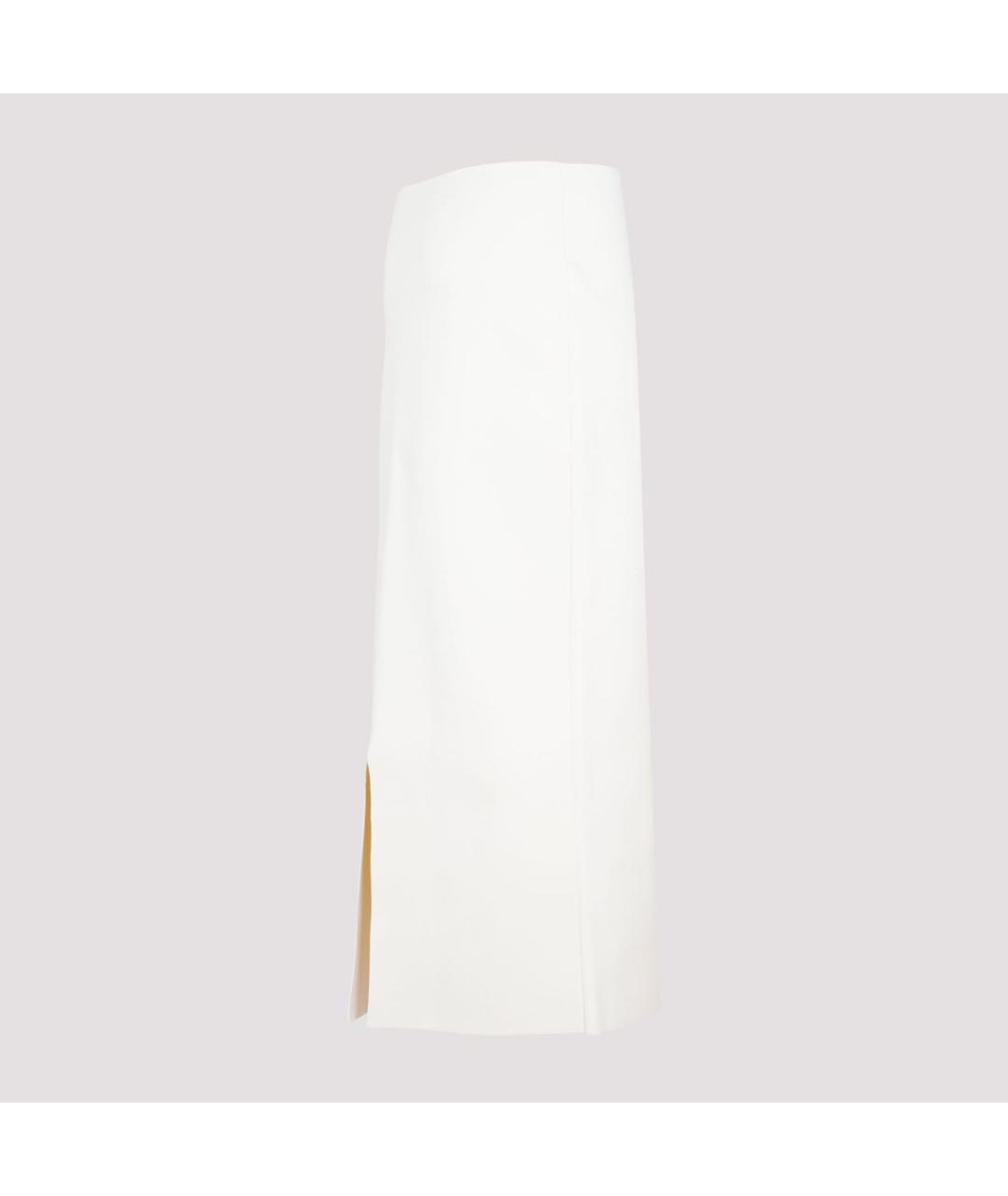 JIL SANDER Белая юбка миди, фото 2