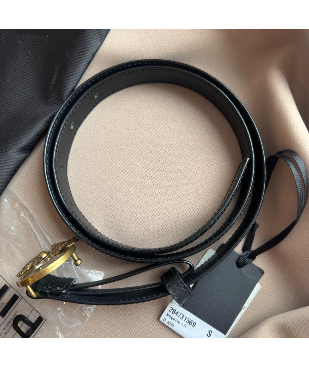 PINKO Черный кожаный ремень, фото 7