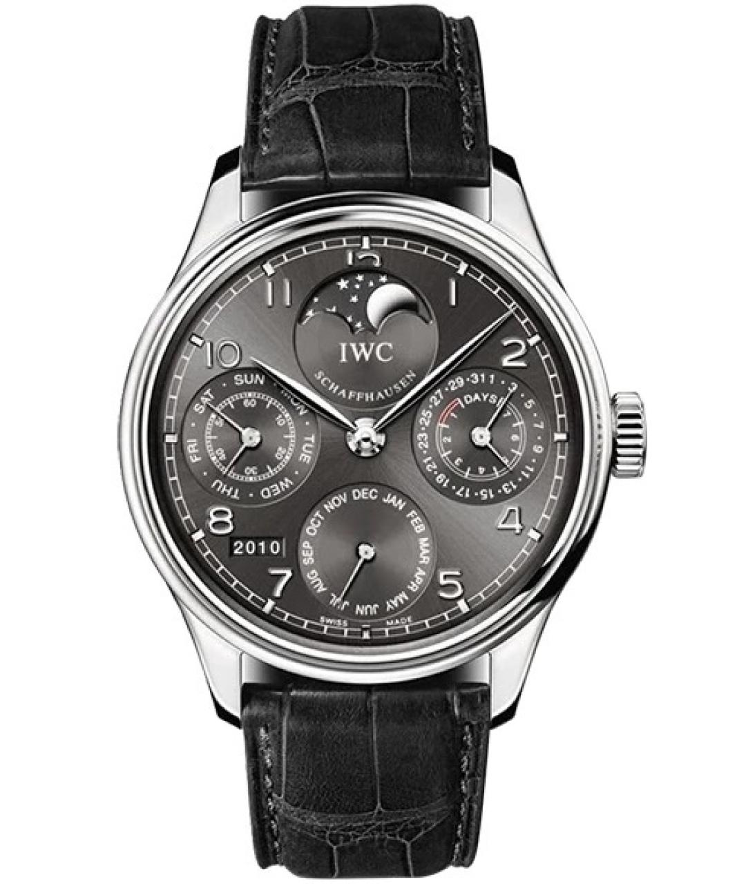 IWC Серые металлические часы, фото 4