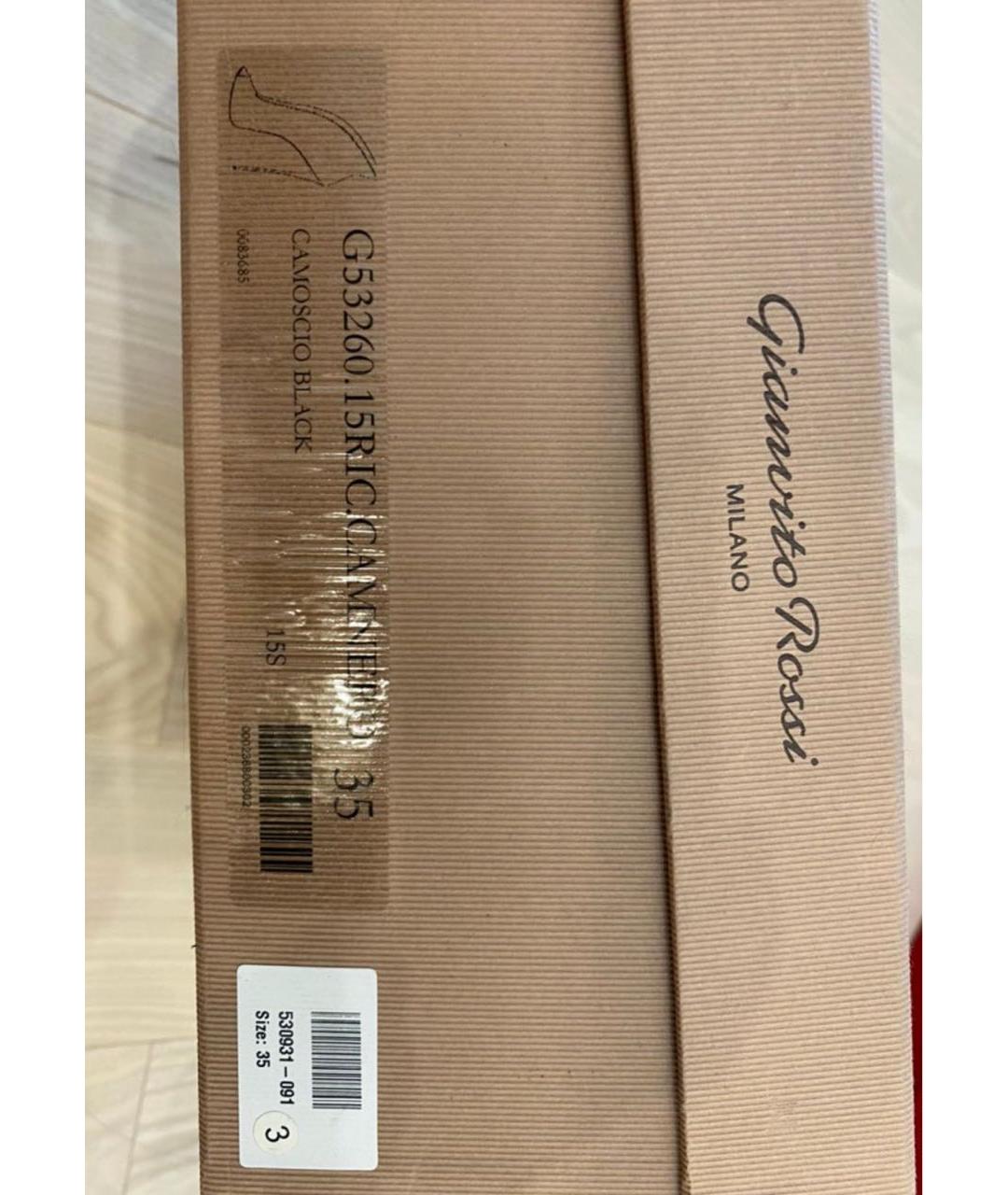 GIANVITO ROSSI Черные замшевые ботильоны, фото 4