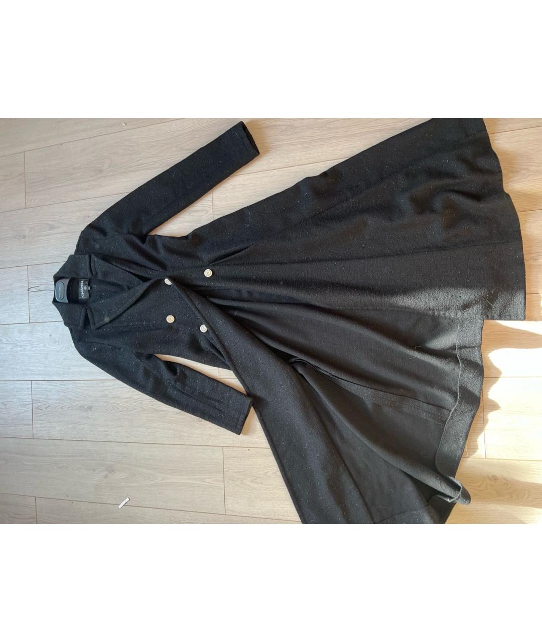 CHANEL Черное пальто, фото 3