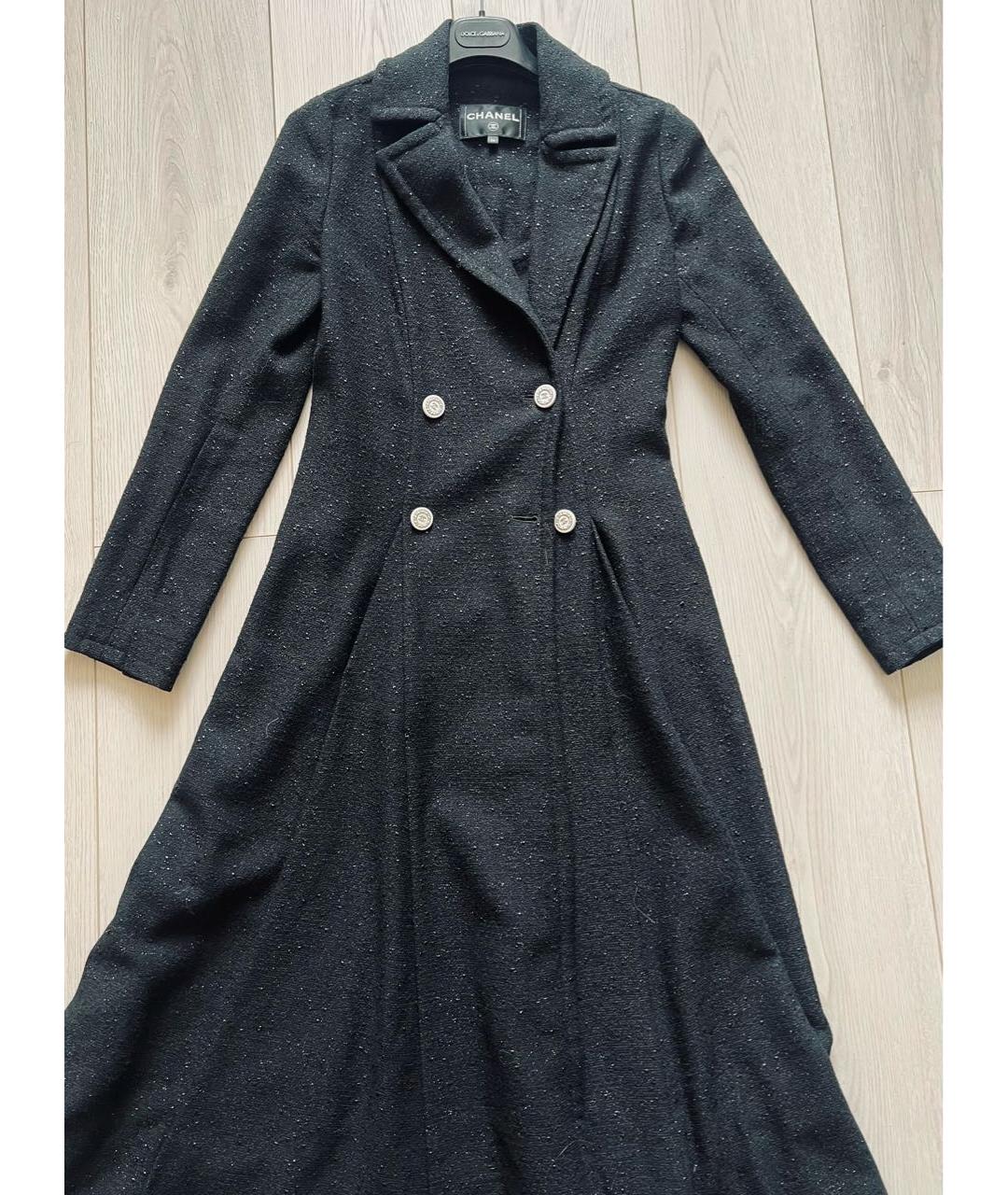 CHANEL Черное пальто, фото 2