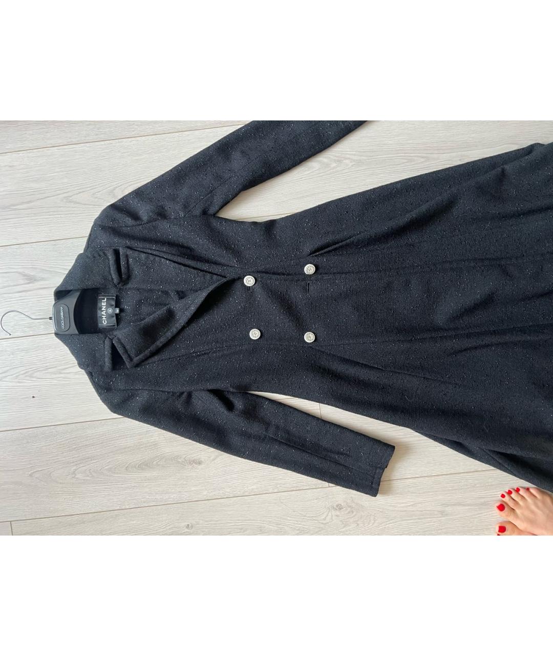 CHANEL Черное пальто, фото 3