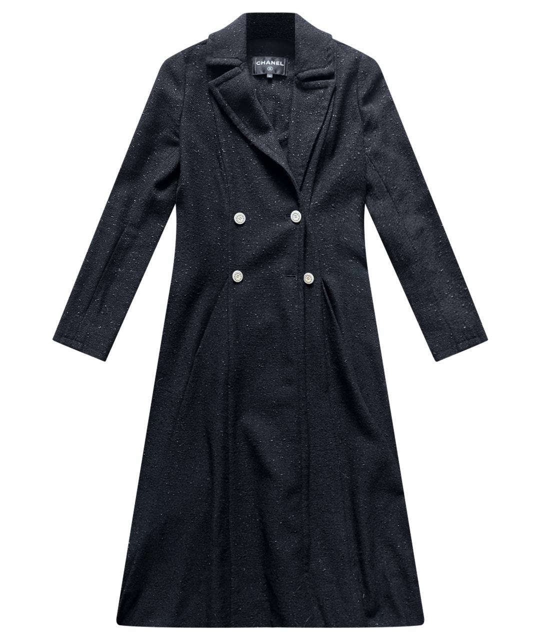 CHANEL Черное пальто, фото 1