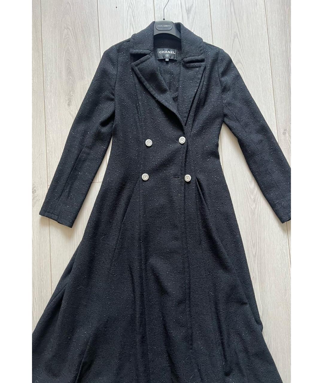 CHANEL Черное пальто, фото 5