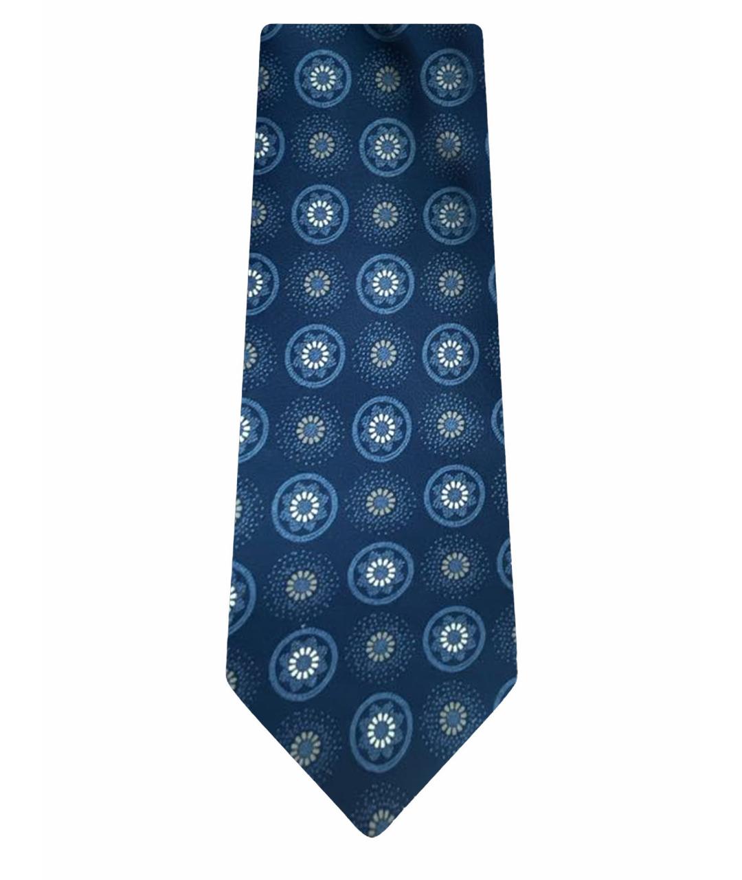 LANVIN Синий шелковый галстук, фото 1