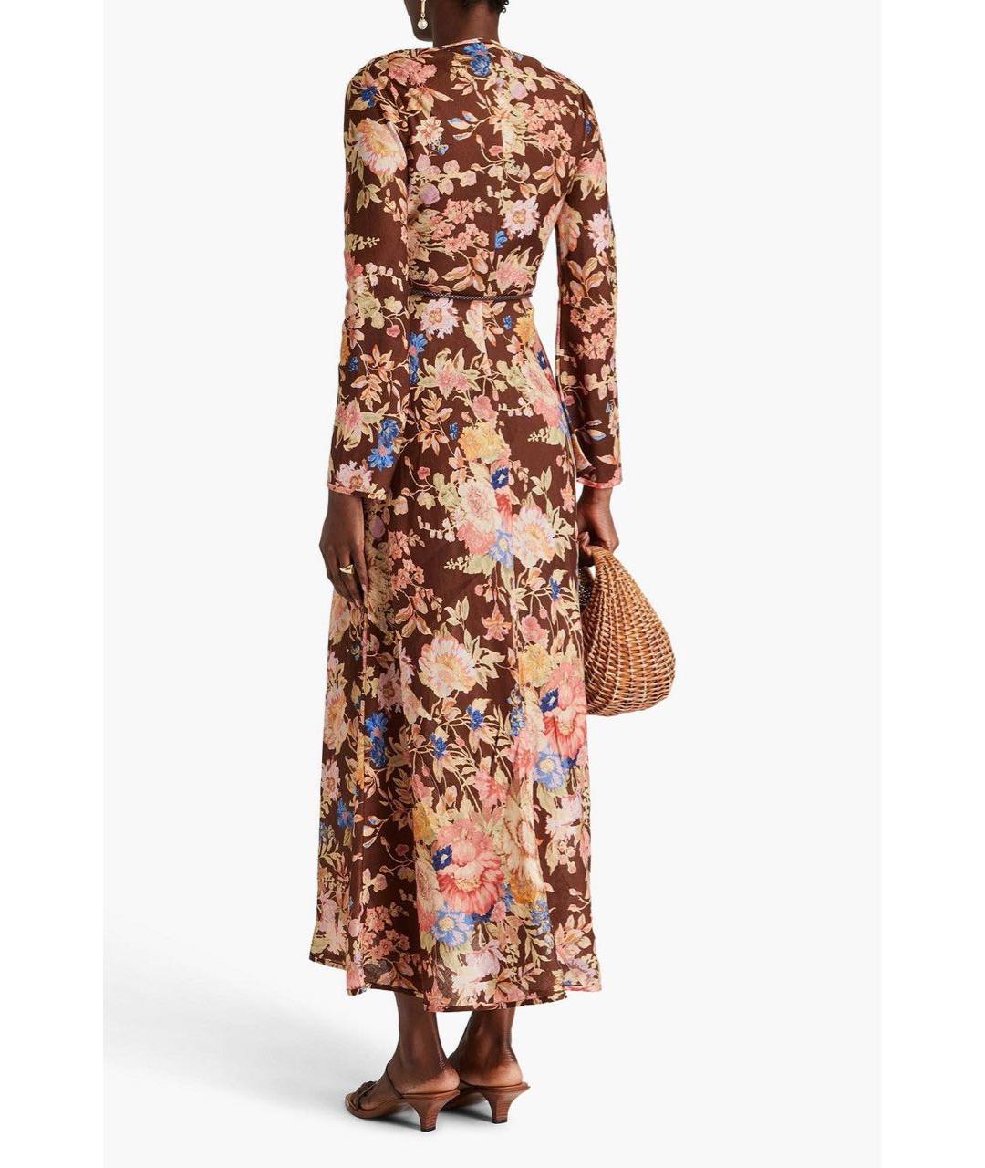 ZIMMERMANN Коричневое коктейльное платье, фото 4