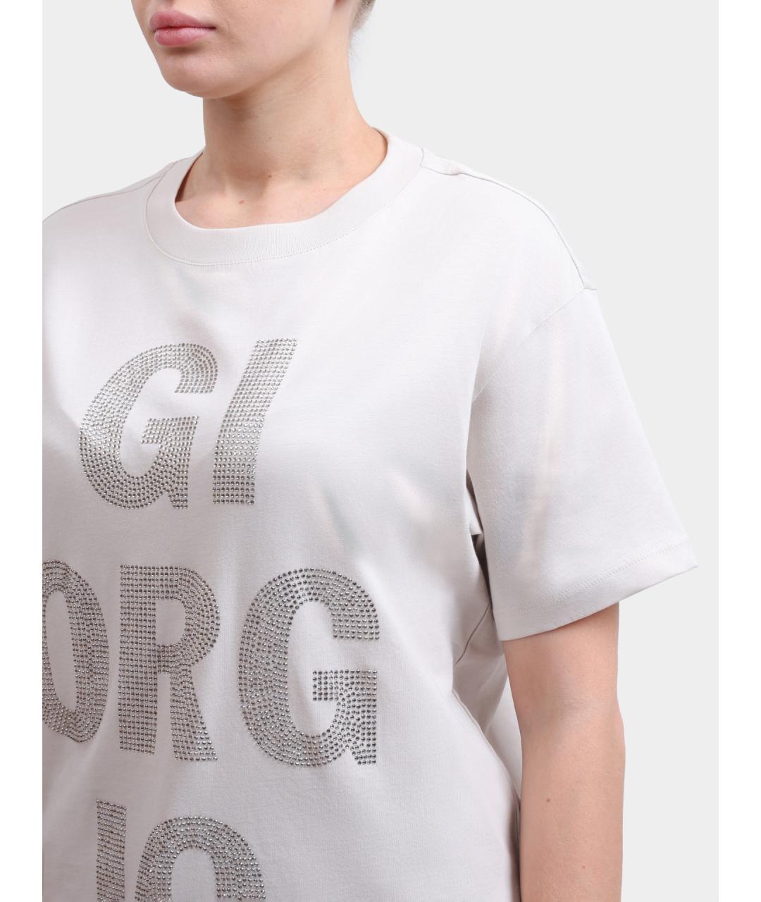 ARMANI EXCHANGE Белая хлопковая футболка, фото 4