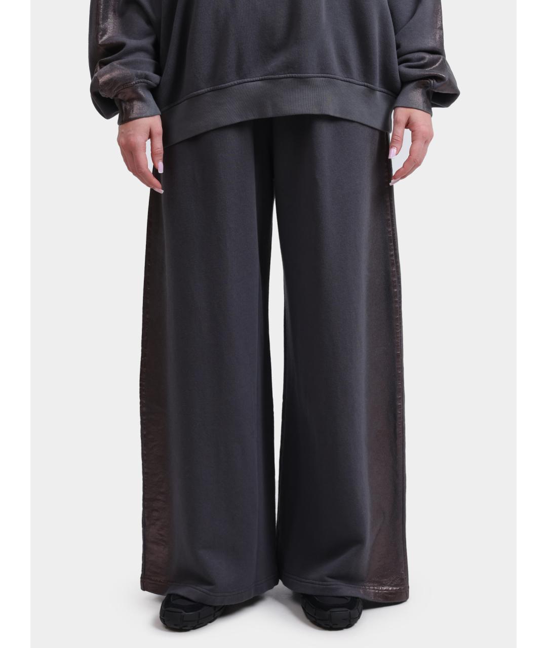 DIESEL Серые хлопковые прямые брюки, фото 7