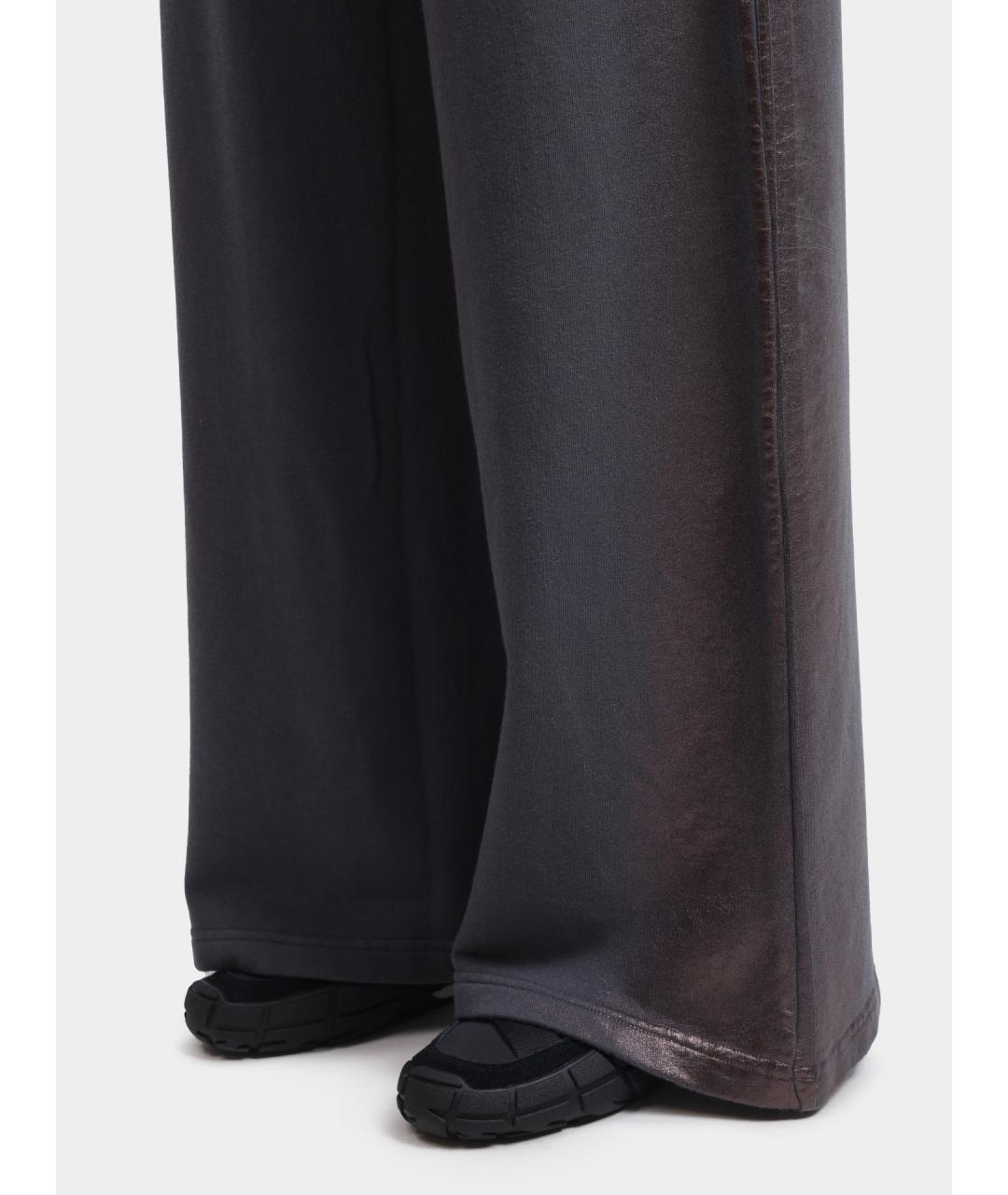 DIESEL Серые хлопковые прямые брюки, фото 5