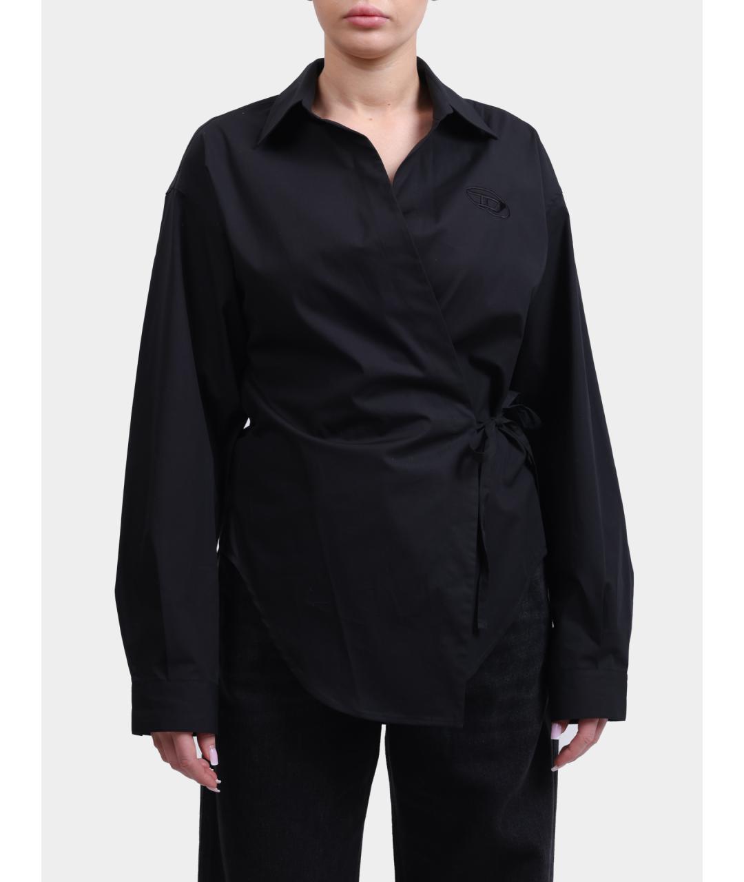 DIESEL Черная хлопковая рубашка, фото 2