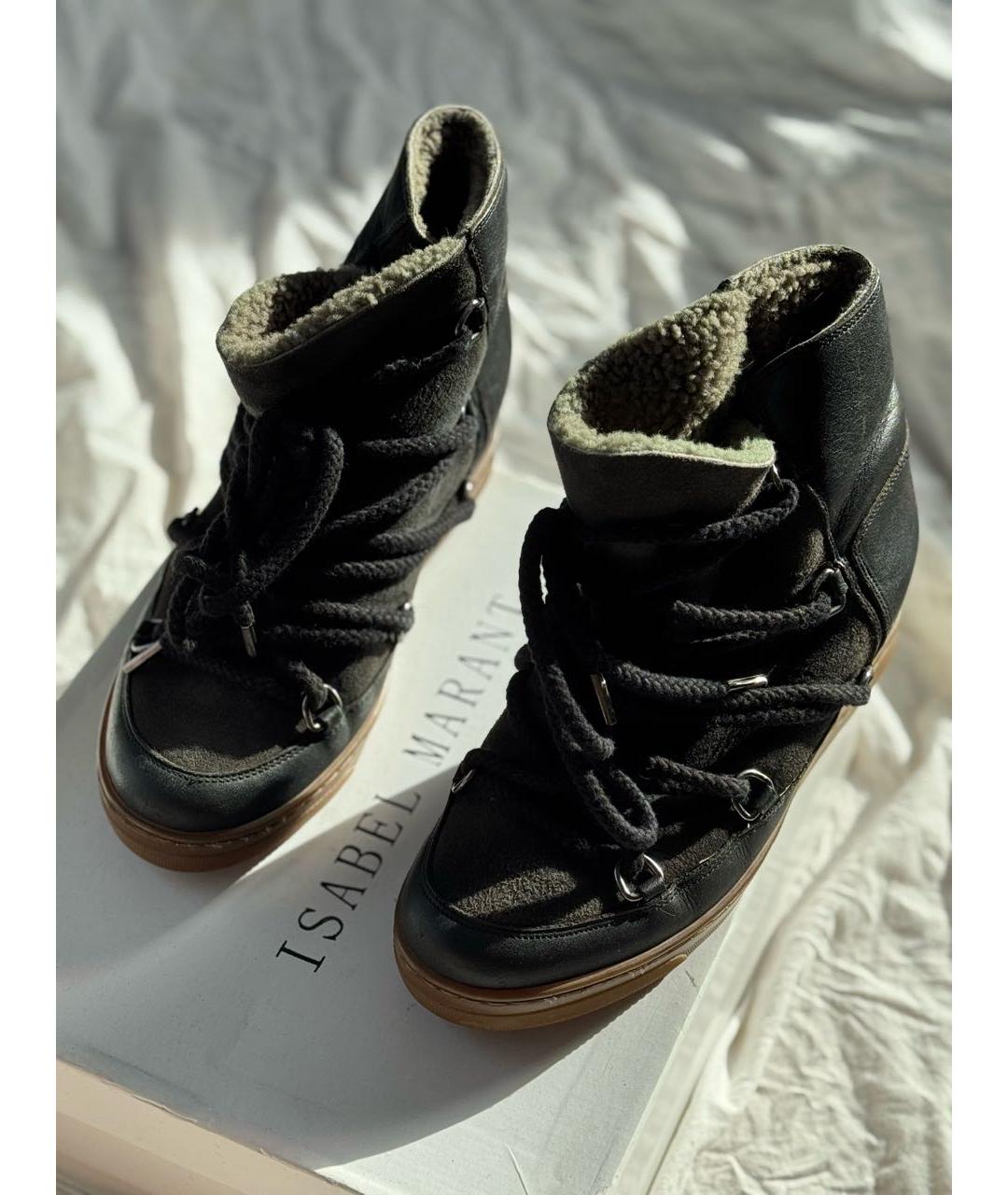 ISABEL MARANT Черные замшевые ботинки, фото 6