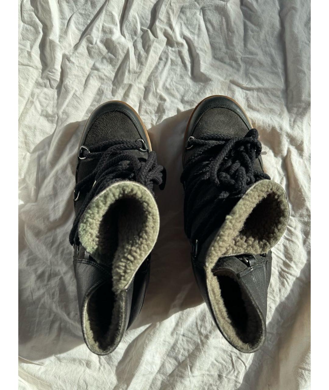 ISABEL MARANT Черные замшевые ботинки, фото 3