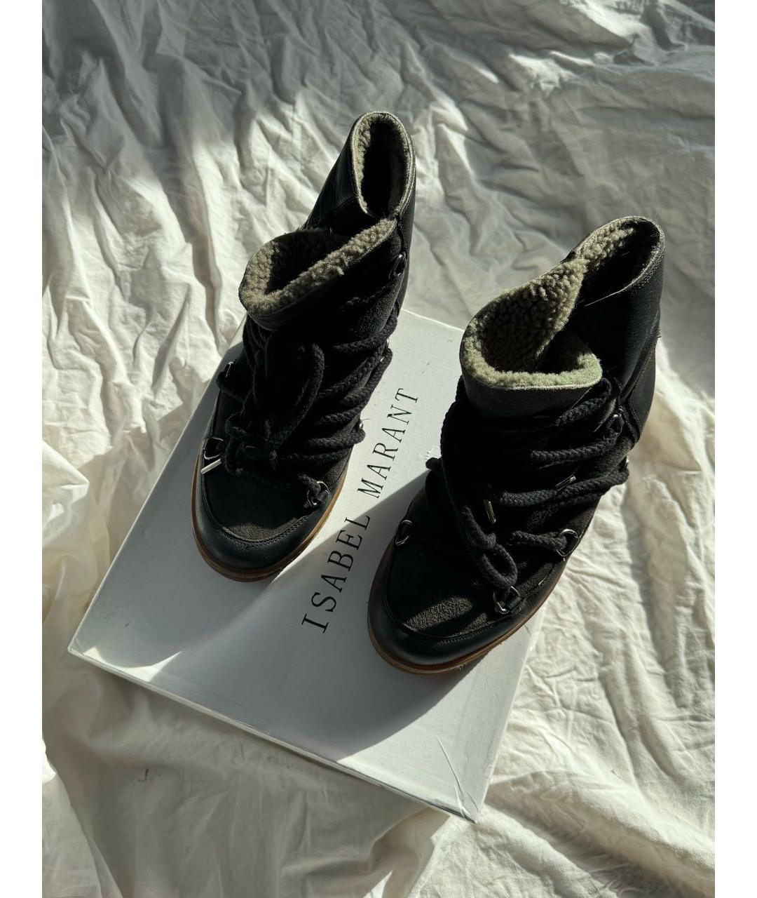 ISABEL MARANT Черные замшевые ботинки, фото 8