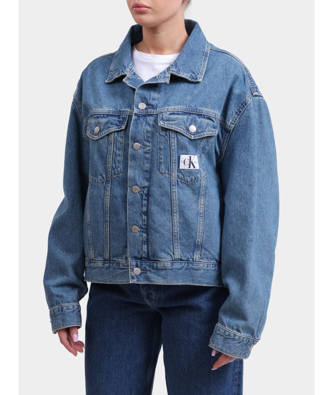 CALVIN KLEIN Голубая хлопковая куртка, фото 2