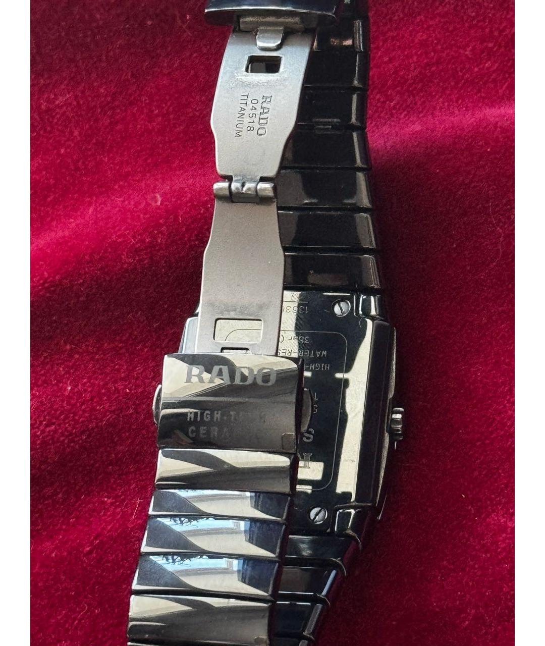 RADO Черные керамические часы, фото 3