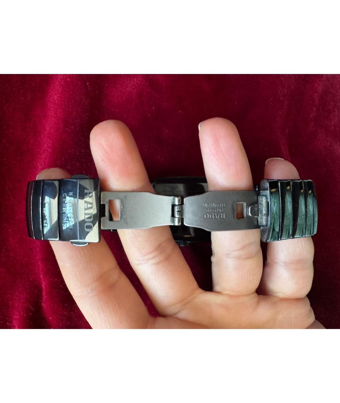 RADO Черные керамические часы, фото 4