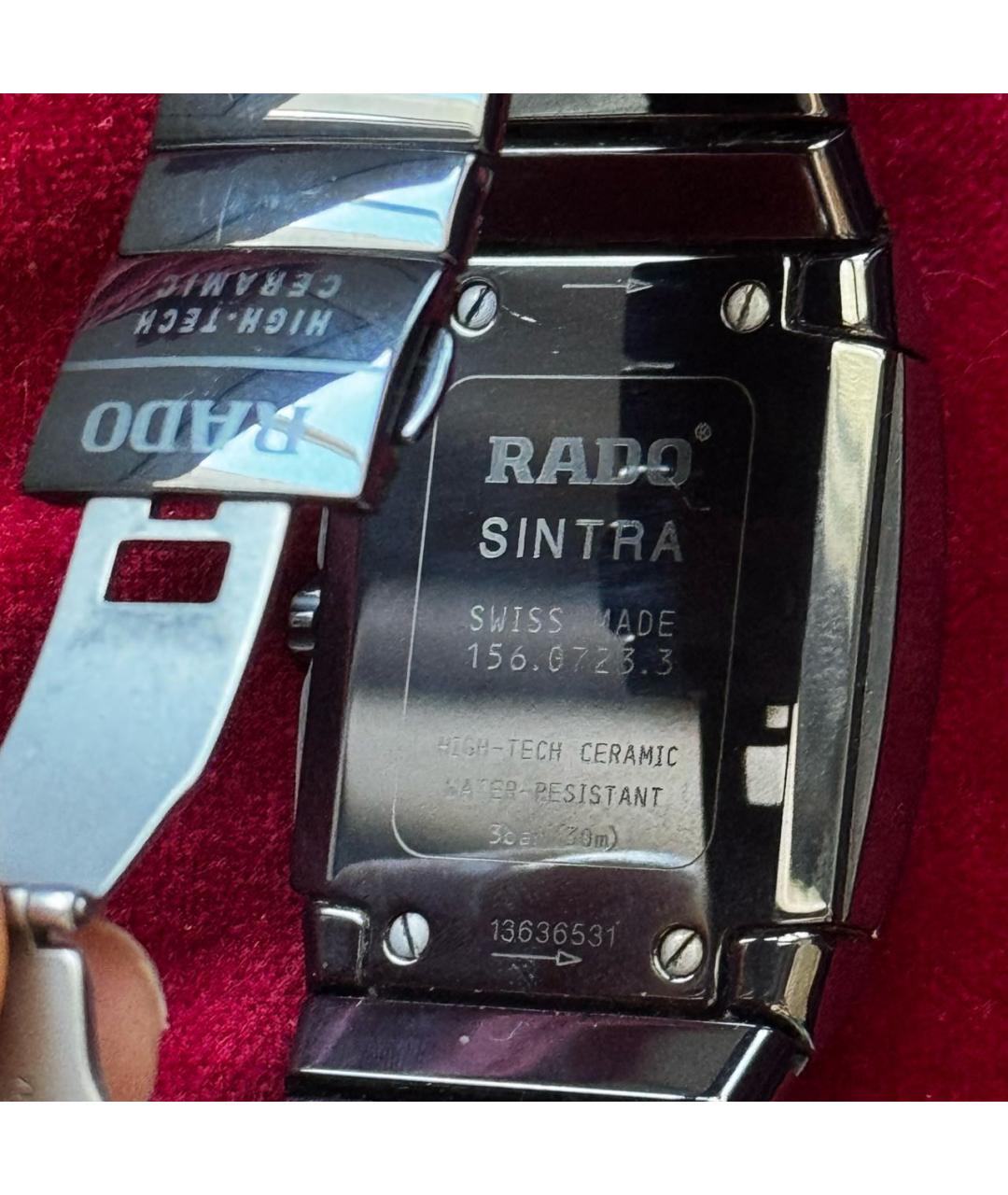 RADO Черные керамические часы, фото 2