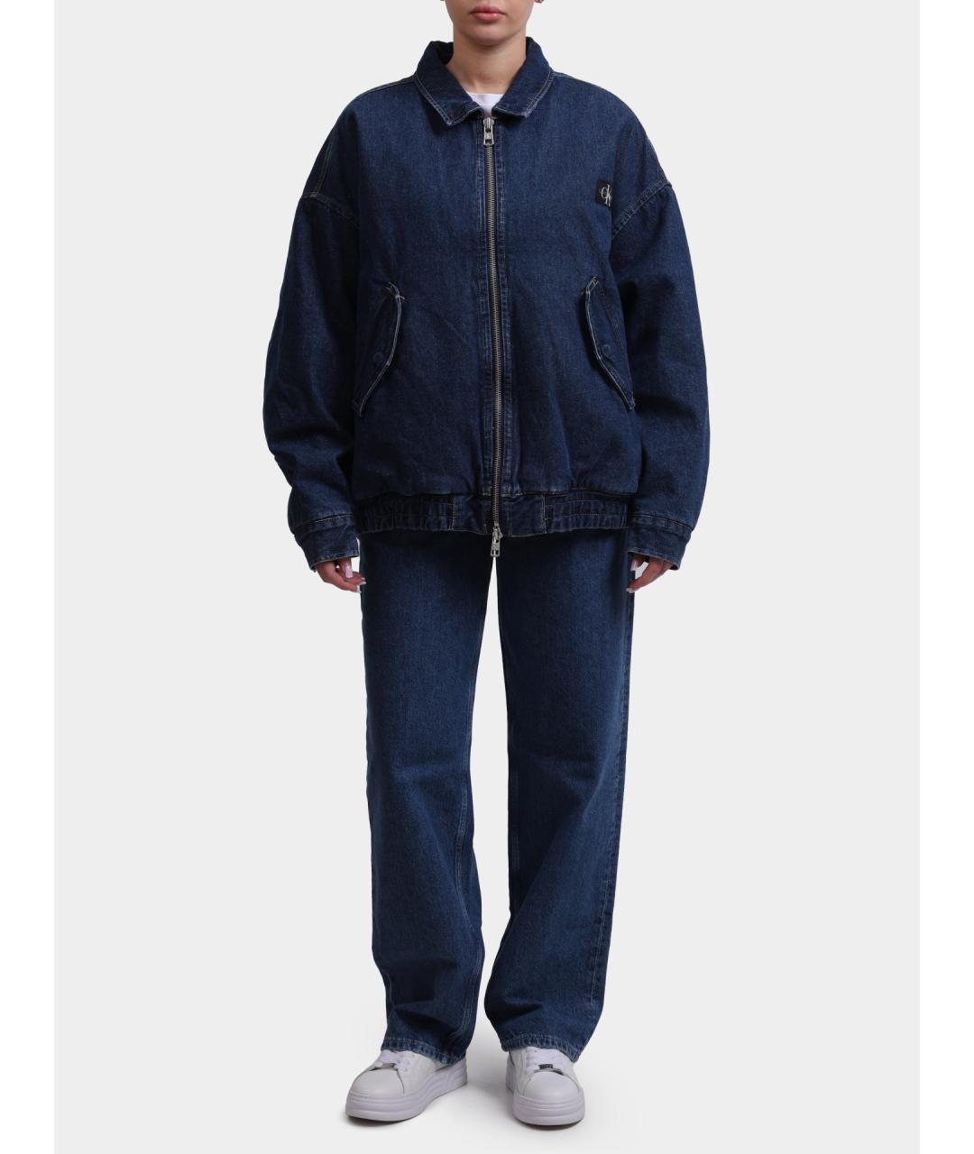 CALVIN KLEIN Синяя хлопковая куртка, фото 2