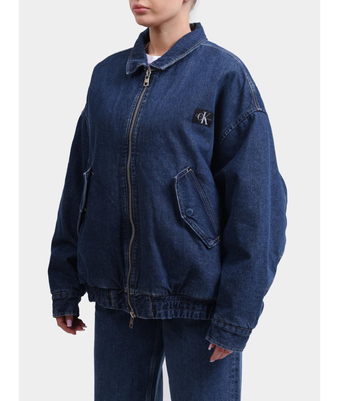 CALVIN KLEIN Синяя хлопковая куртка, фото 3