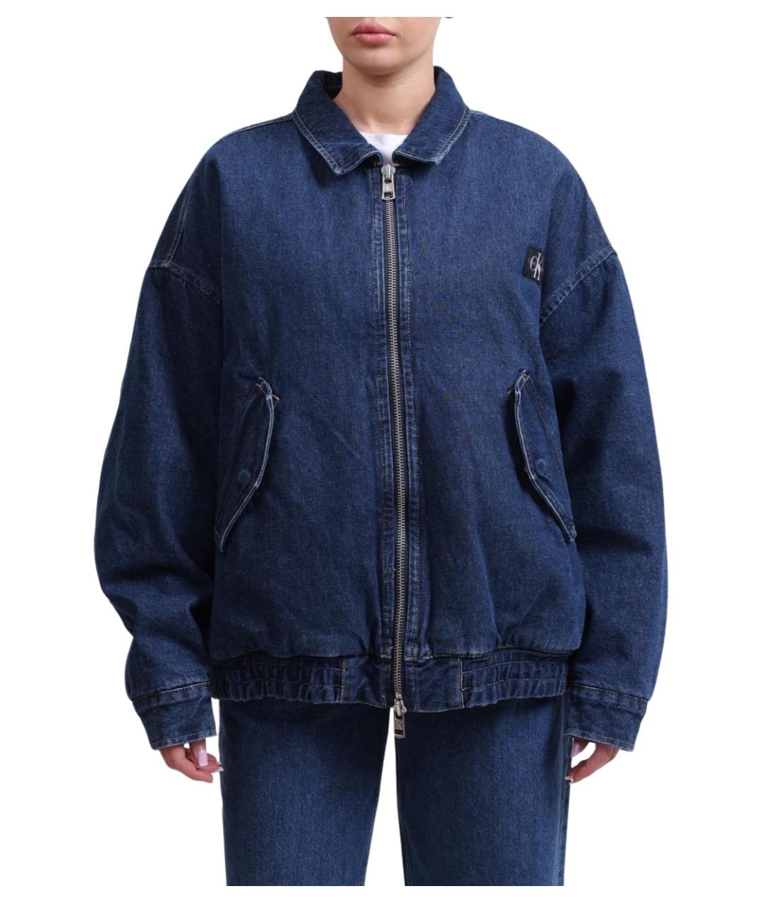 CALVIN KLEIN Синяя хлопковая куртка, фото 1