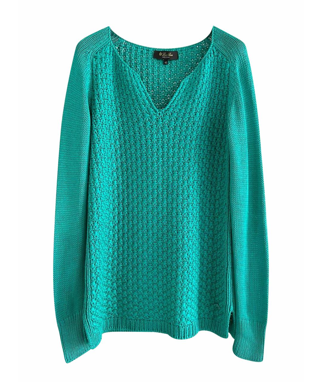 LORO PIANA Голубой джемпер / свитер, фото 1