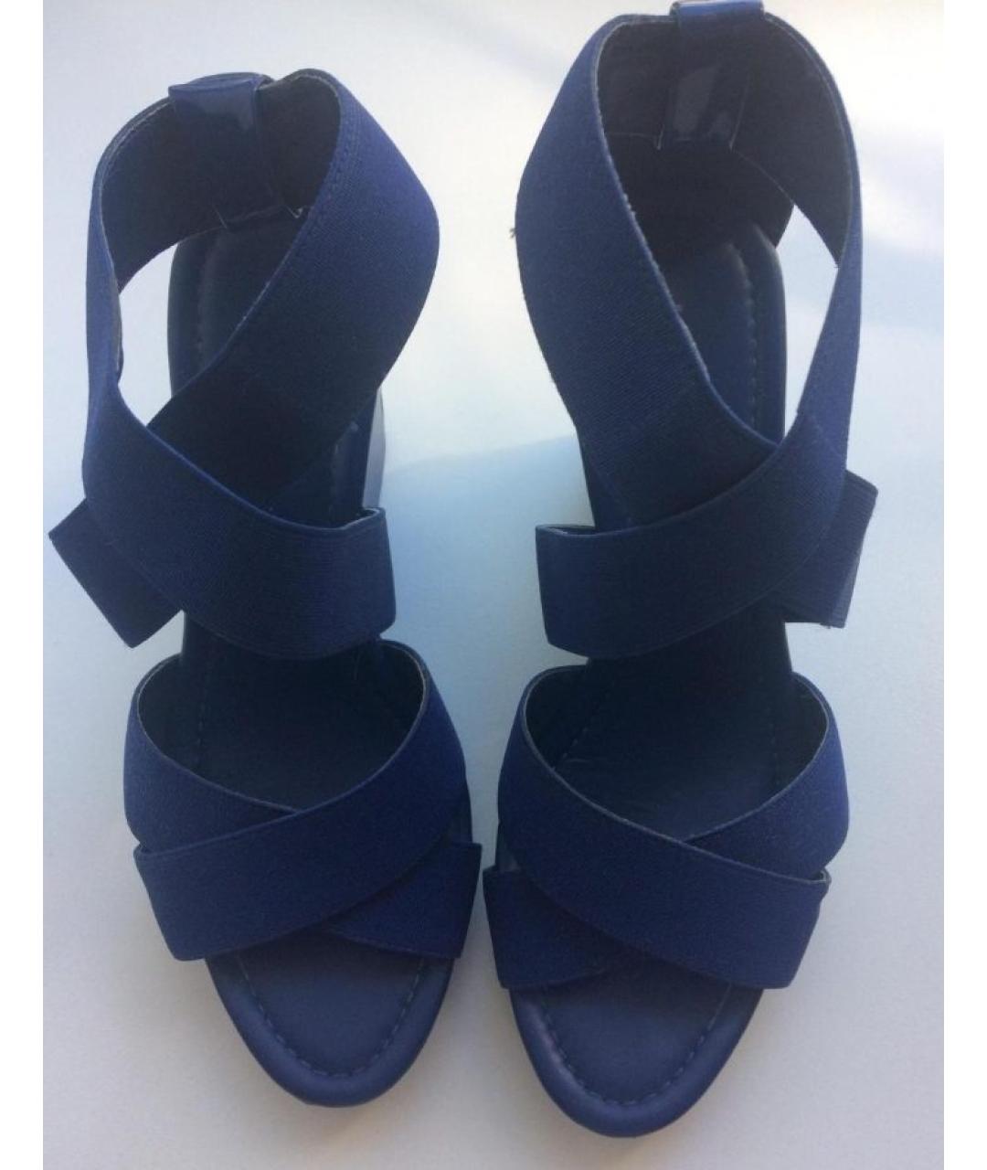 CALVIN KLEIN Синие босоножки, фото 4