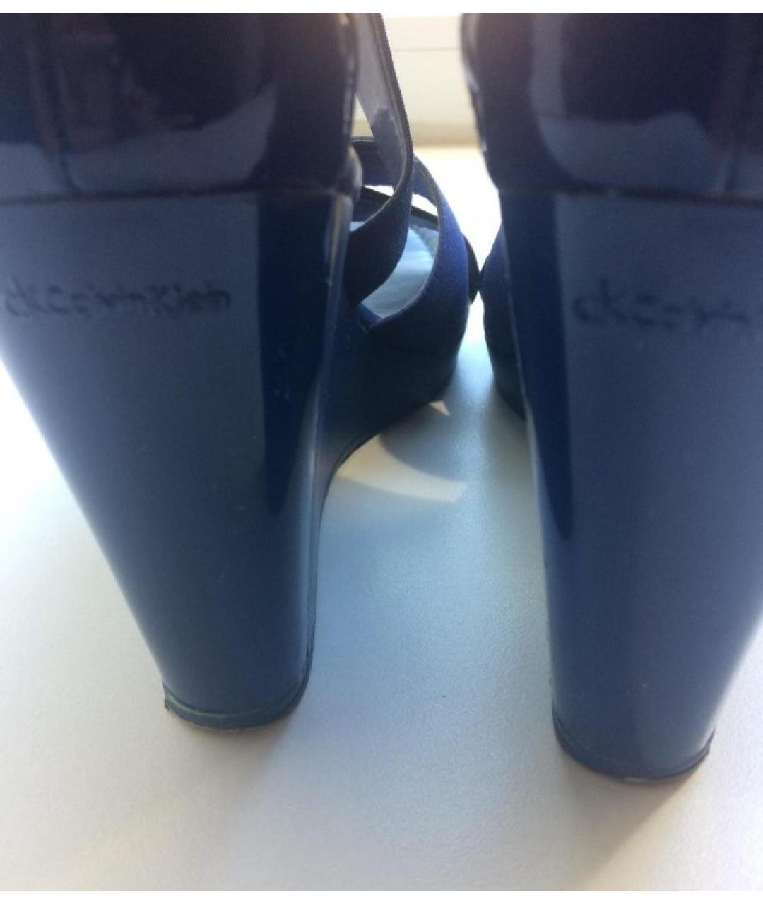 CALVIN KLEIN Синие босоножки, фото 8