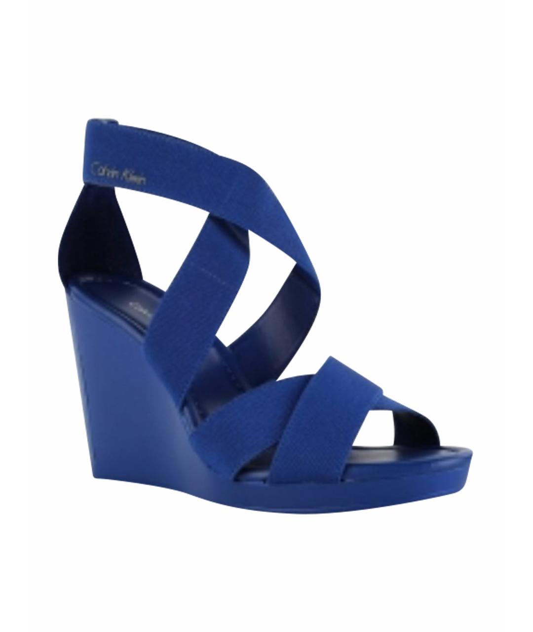 CALVIN KLEIN Синие босоножки, фото 1