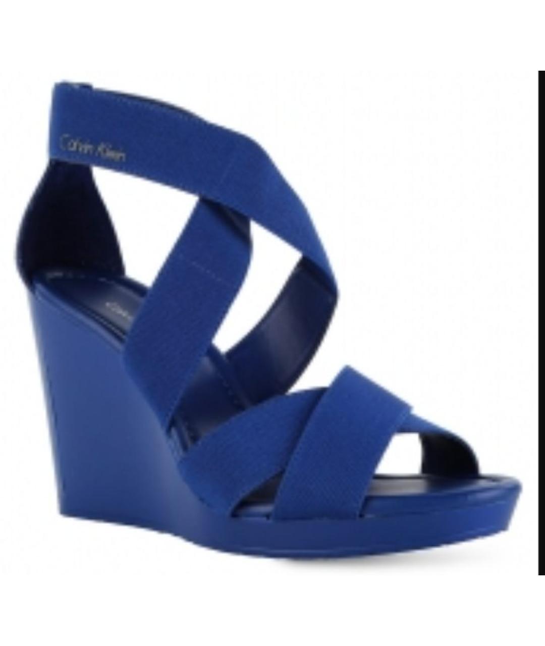 CALVIN KLEIN Синие босоножки, фото 10