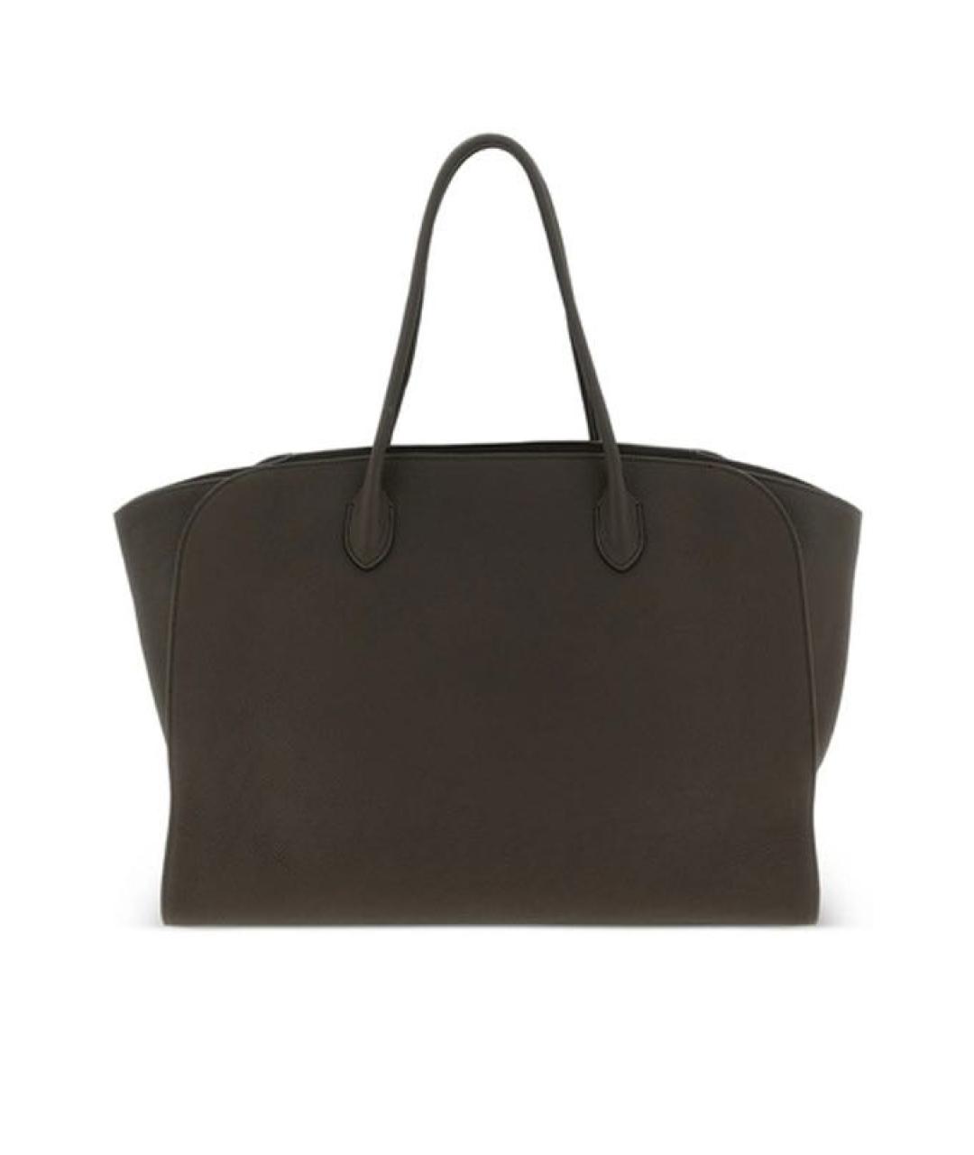 THE ROW Коричневая кожаная сумка тоут, фото 1