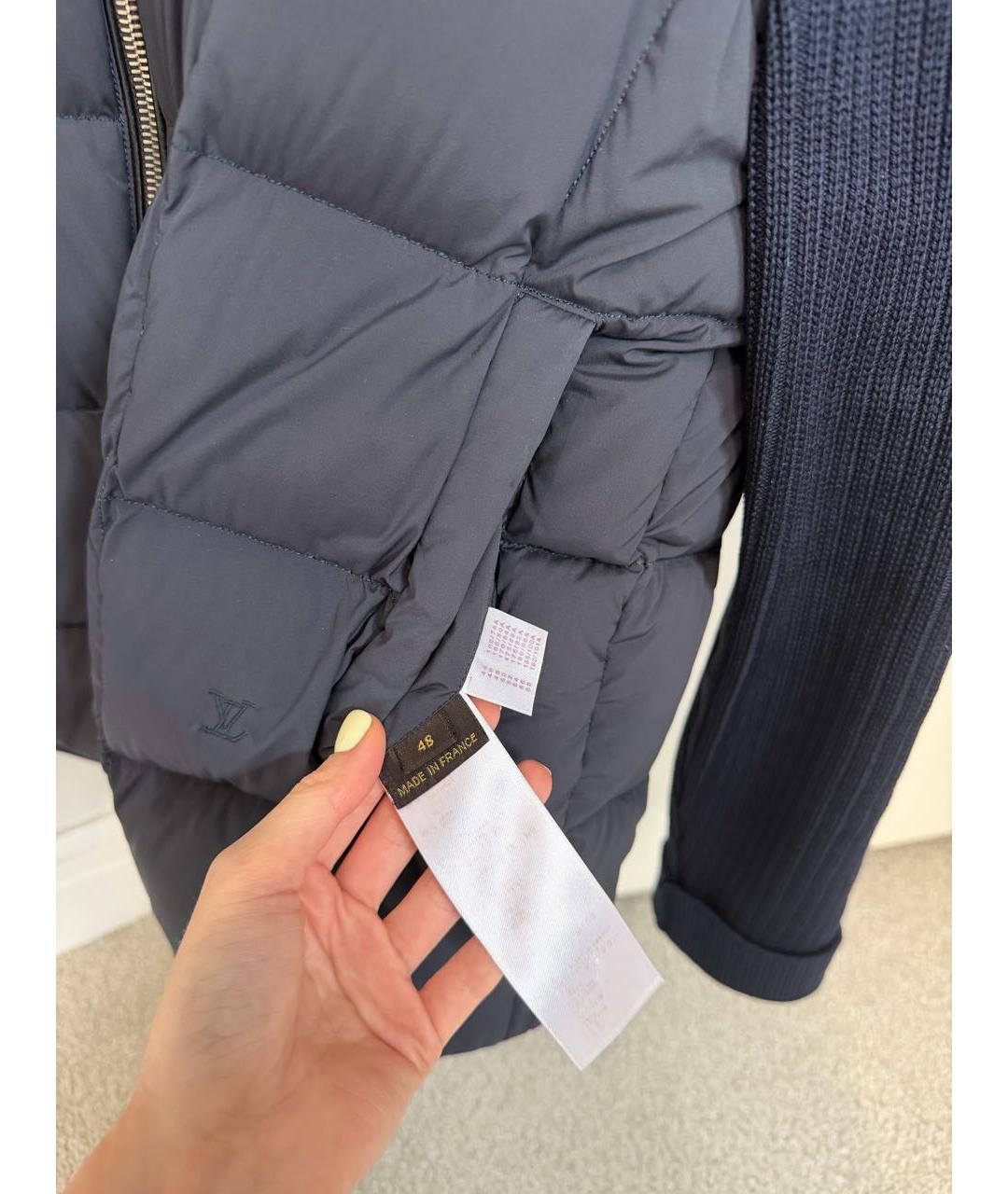 LOUIS VUITTON Темно-синяя шерстяная куртка, фото 2