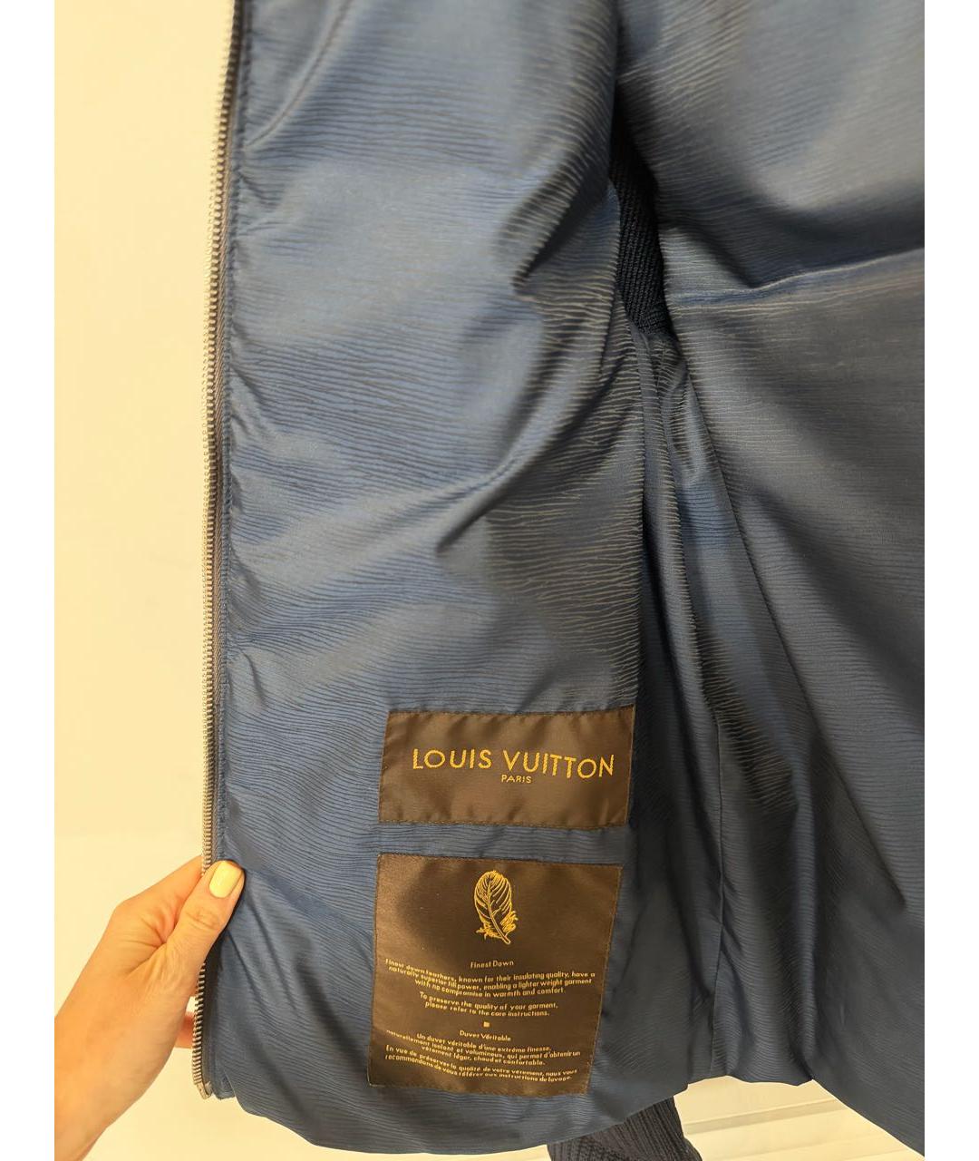 LOUIS VUITTON Темно-синяя шерстяная куртка, фото 5