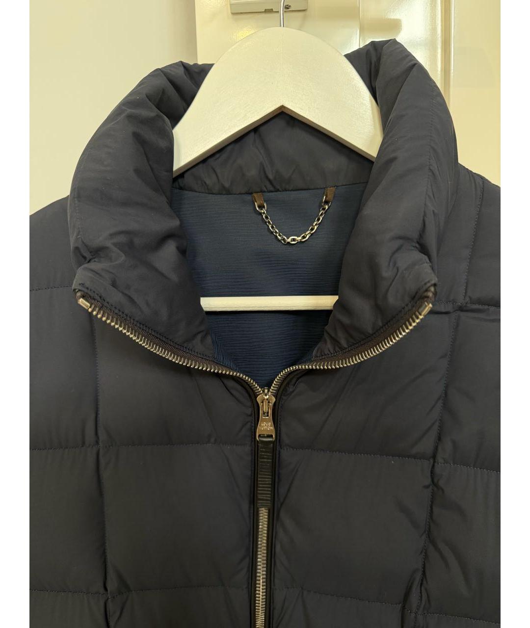 LOUIS VUITTON Темно-синяя шерстяная куртка, фото 4