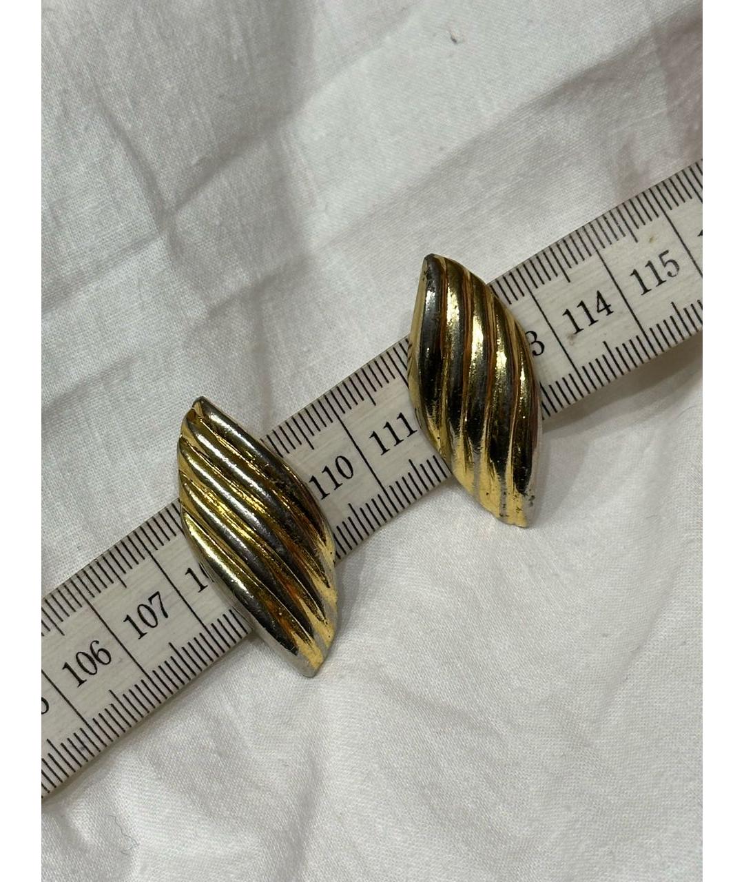 CHRISTIAN DIOR Золотые клипсы, фото 5