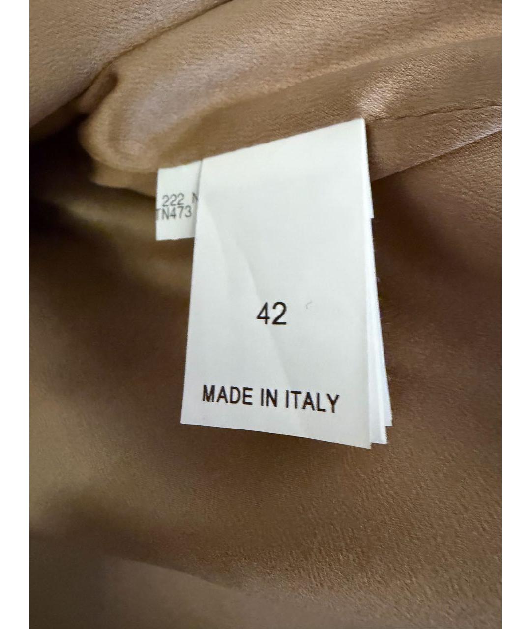 BRUNELLO CUCINELLI Бежевое шерстяное пальто, фото 4