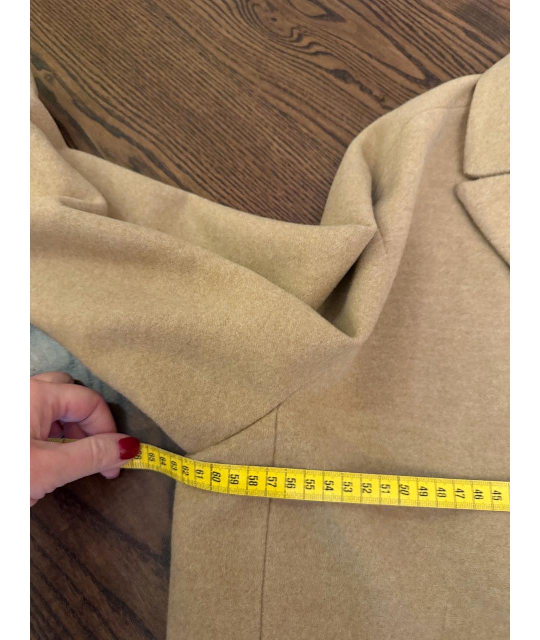 BRUNELLO CUCINELLI Бежевое шерстяное пальто, фото 7