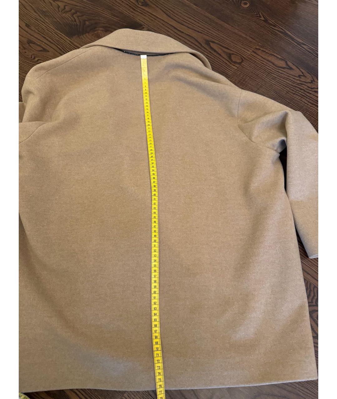 BRUNELLO CUCINELLI Бежевое шерстяное пальто, фото 6