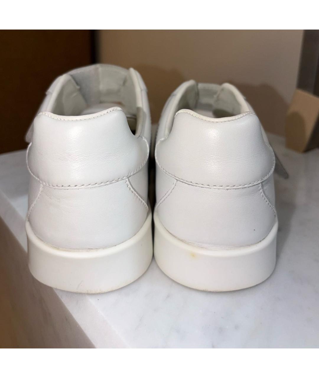 DOLCE & GABBANA KIDS Белые кожаные кеды, фото 4